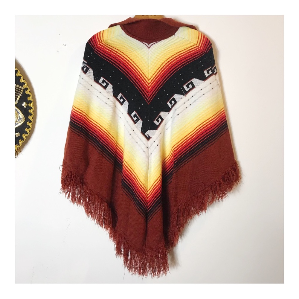Vintage Southwest Poncho🌵🌤 - Picture 2 of 4